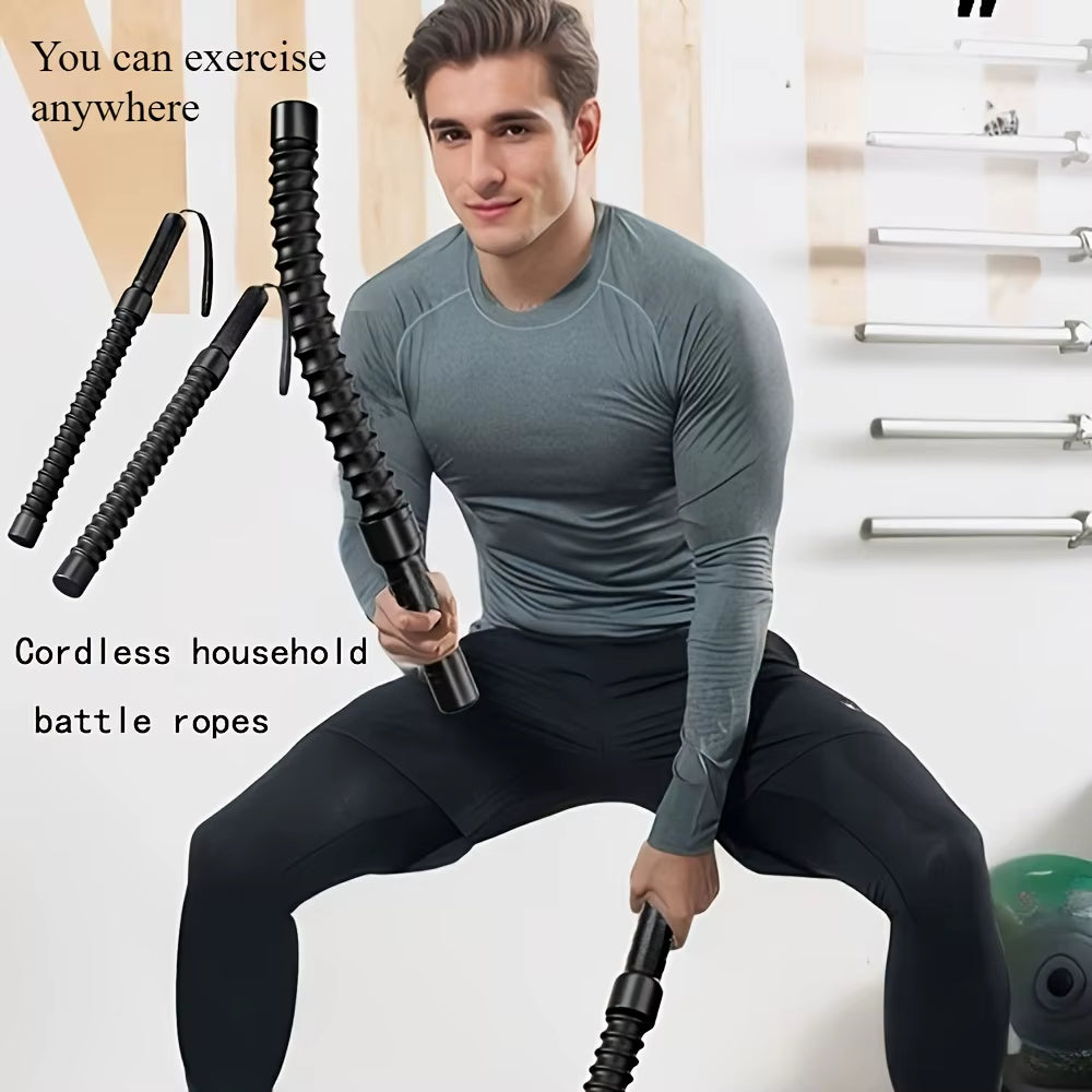 Strength Training Bar Ergonomic Fitness Grip Bar Biceps Triceps Strengthener Spring Arm Strength Expander Arm Muscle Trainer