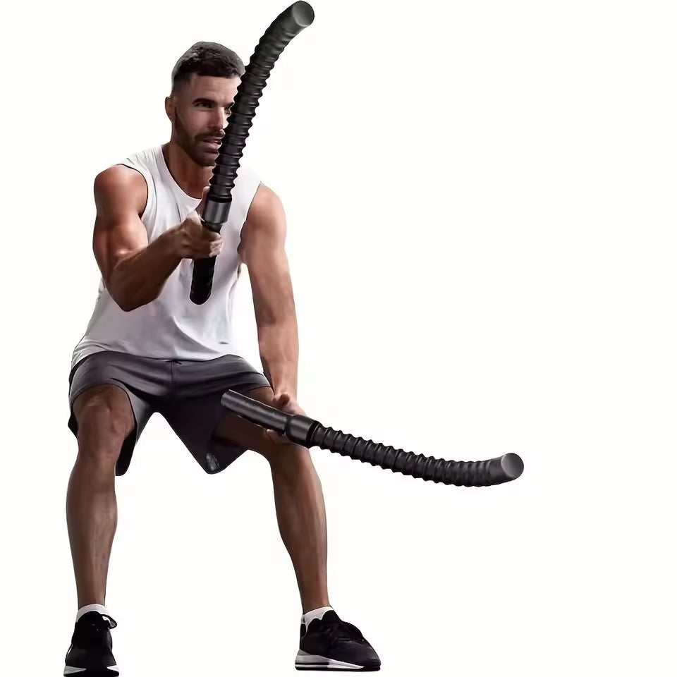 Strength Training Bar Ergonomic Fitness Grip Bar Biceps Triceps Strengthener Spring Arm Strength Expander Arm Muscle Trainer